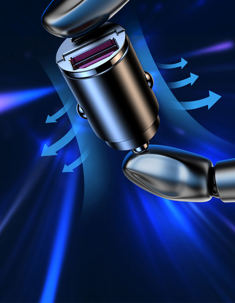 Suitable for krypton 001 007 009 car mobile phone charger car cigarette lighter car charger USB adapter fast charging