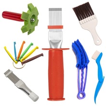 跨境金属磨料翅片梳空调清洁工具套装清洗汽车散热器翅片除尘刷子