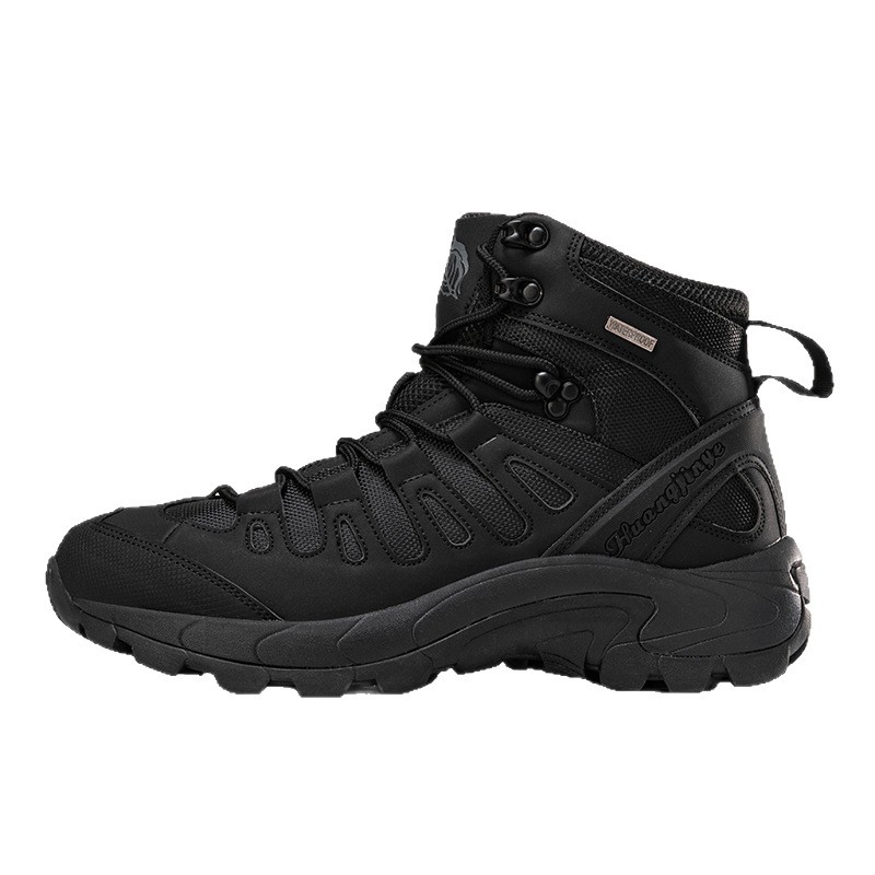 Zapatos de montaña al aire libre de explosión transfronteriza, zapatos de montaña antideslizantes y resistentes al desgaste para hombres, zapatos de montaña de crucero, amortiguación ligera y transpirable