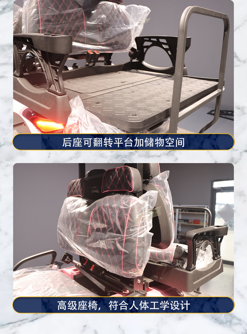 Factory Direct Sales Factory 2-Seater 4-Seater Four-Wheel Golf Cart Tourist Attractions Sightseeing Car Electric Golf Cart