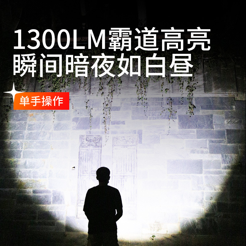 Linterna Shenhuo, luz fuerte, explosión, carga, zoom de alto brillo para exteriores, aleación de aluminio impermeable, linterna portátil Y20 de largo alcance