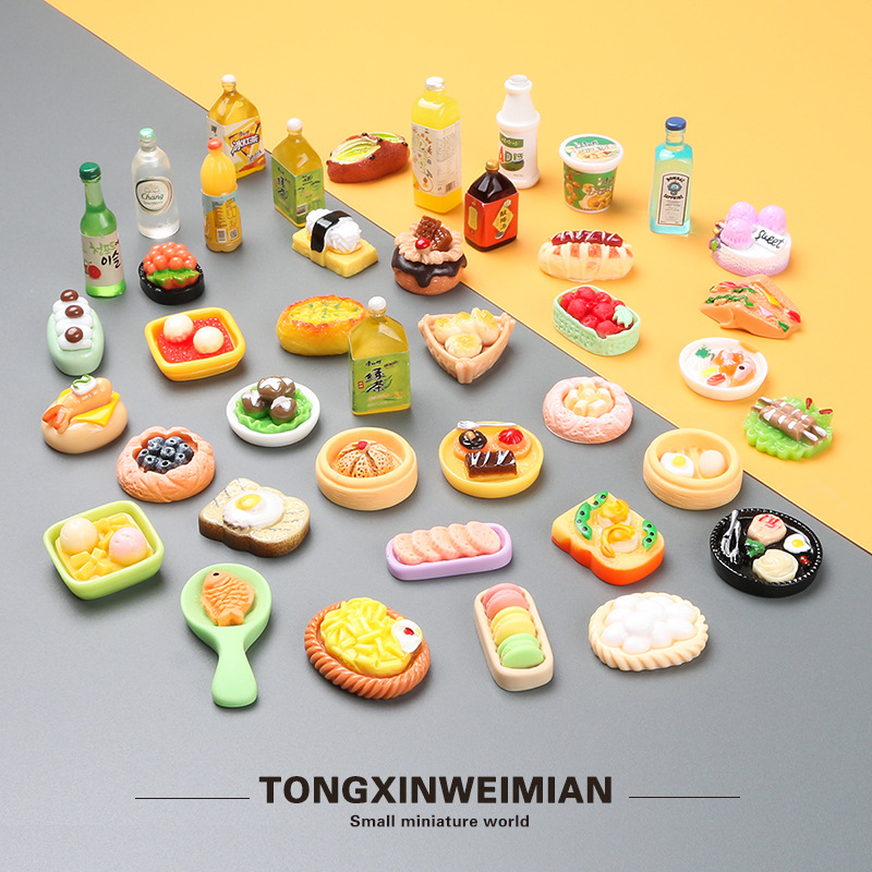 (2개) 1:12 인형 집 미니 가구 미니어처 모델 주방 장난감 장면 놀이 집 음식 놀이 냉동고 머리카락 세대