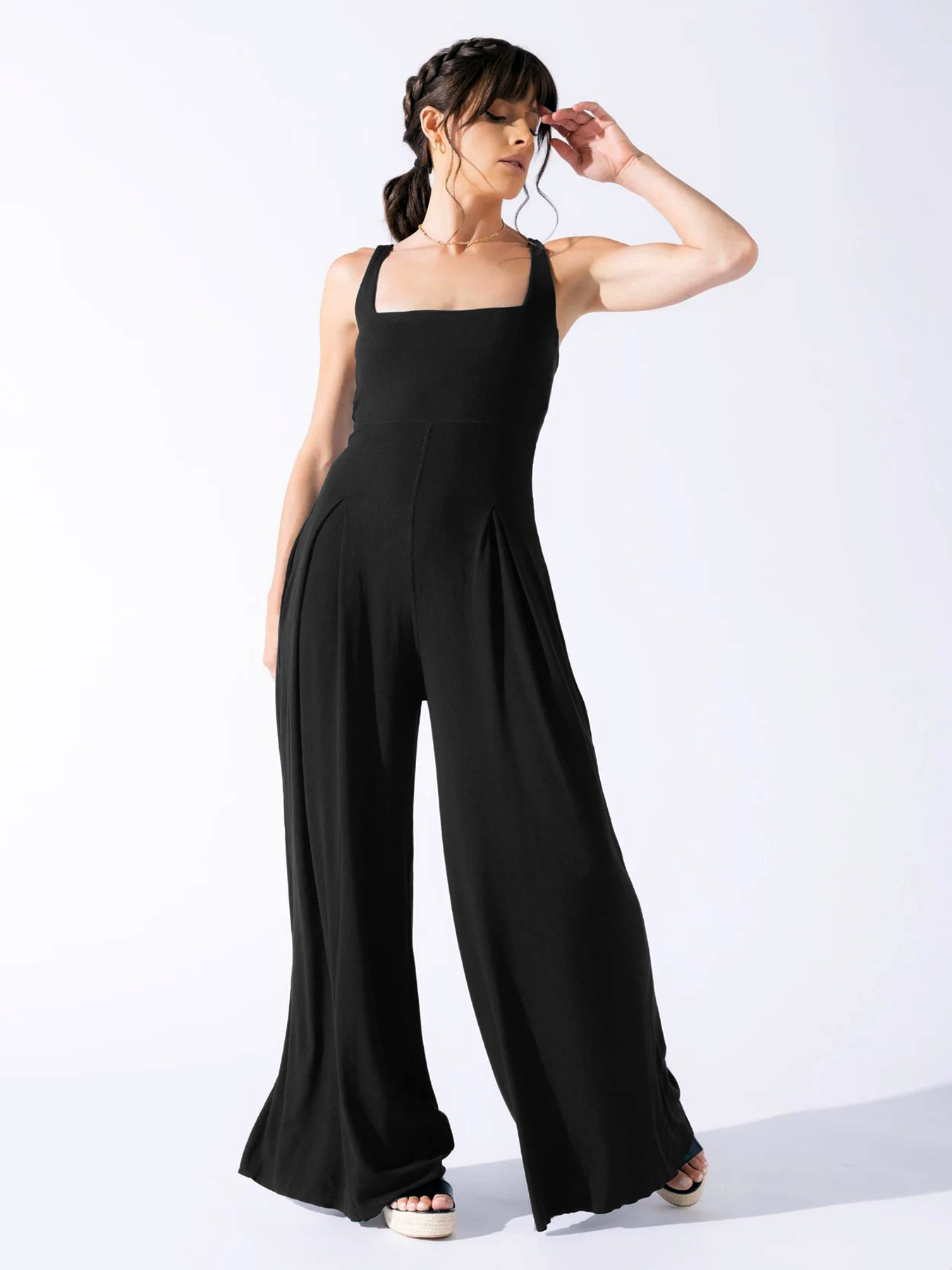 Women's Daily Street Simple Style Streetwear Solid Color Full Length Jumpsuits display picture 5