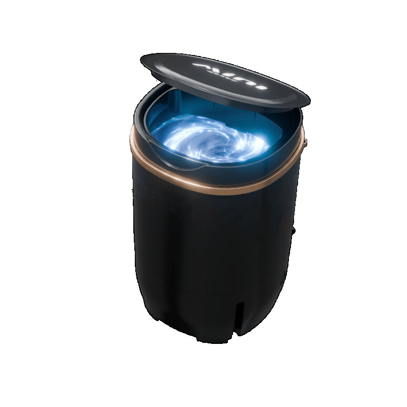 Mini lavadora semiautomática pequeña dormitorio doméstico solo bebé bebé ropa interior calzoncillos azul luz