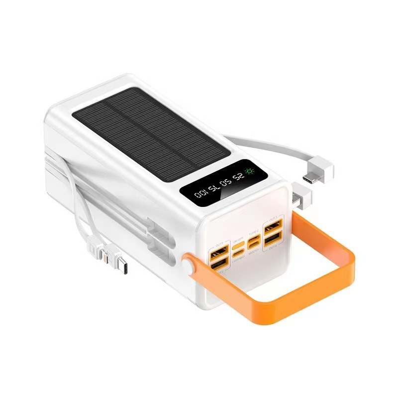 Solar powerbank met snelladen en geïntegreerde kabel hoge capaciteit_voghion.com