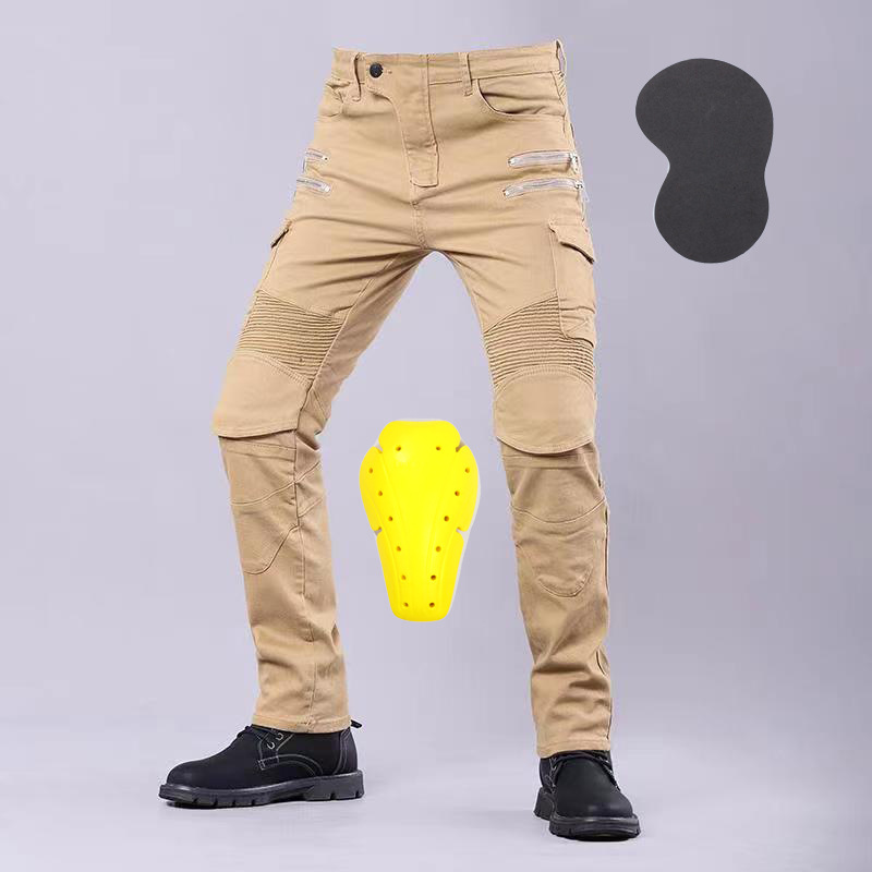 Factory wholesale motorcycle riding jeans biker pants Knight racing pants casual work zipper pants