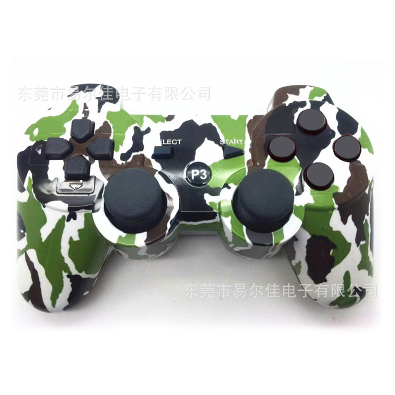 Mando de juego PS3 multicolor con botón universal de copo de nieve de doble vibración Bluetooth inalámbrico con mango P3 transfronterizo de fábrica