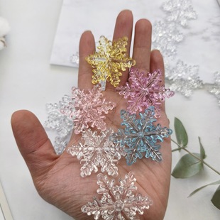 �¿��}�Qϵ��͸��������ѩ��Ƭ�ֹ�diy��֬����b��ˮ��ѩ��