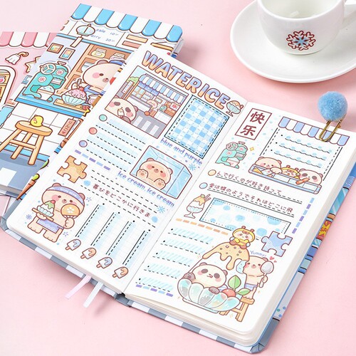Small mochi weeks handbook grid page weekly plan handbook grid mini record book schedule book