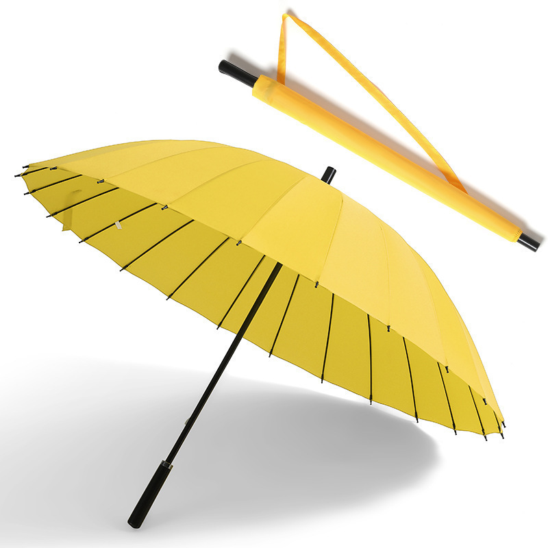 抗风24骨长柄超大号雨伞大量双人男女直杆自动晴雨伞广告|undefined