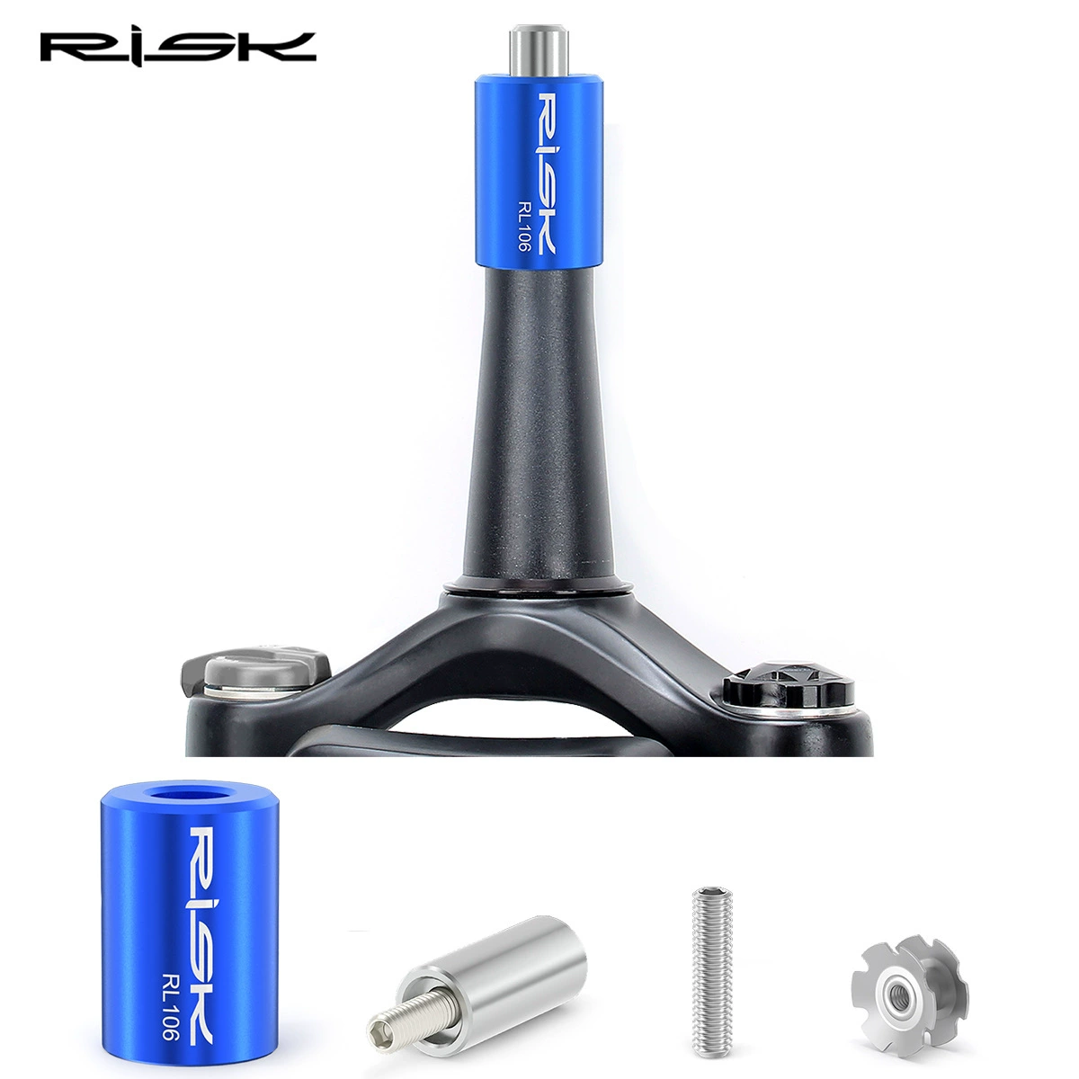 RISK Mountain road bike fork solar-powered, bike steering column