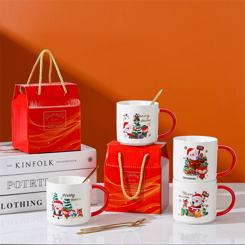 Taza de cerámica creativa taza de café de dibujos animados abre un pequeño evento de regalo publicitario taza de agua LOGO