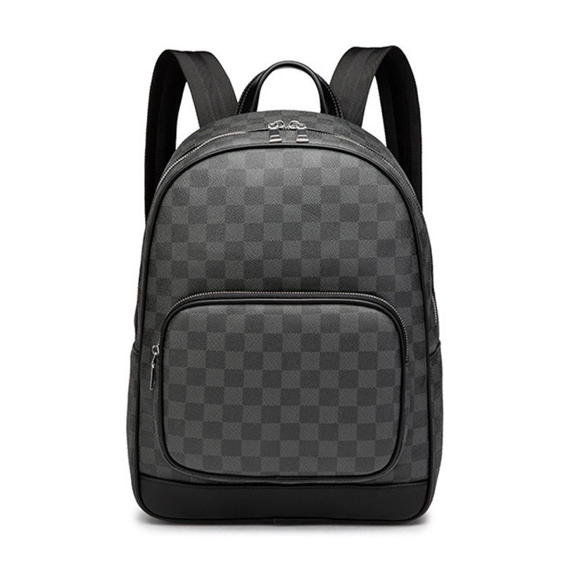 2023 Ny Herrväska Mode Ungdomsryggsäck Trendig Herr-Galler Ryggsäck Lätt Business Datorryggsäck_voghion.com