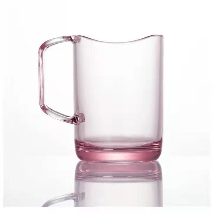 Nórdico transparente creativo y simple taza de enjuague de geometría taza de enjuague de boca para parejas con agujeros de dientes taza de dientes taza de cepillo de dientes