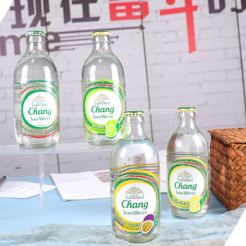 Thai Elephant Soda Water Imported CHANG Thai Elephant Lime Flavor Sparkling Water 325ml*24 Pack