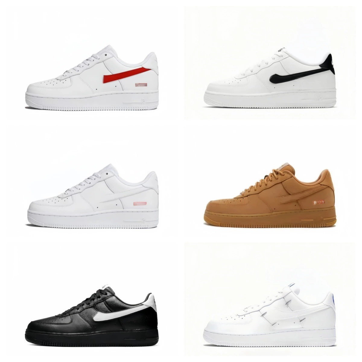 Putian Pure Original Air Force One Классическая универсальная спортивная повседневная обувь с низким берцем Пара Удобная спортивная обувь Мужская и женская обувь