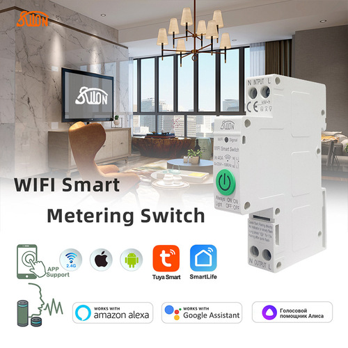 Doodle WiFi Circuit Breaker Smart Switch APP Mobile Remote Power Statistics Taobao Smart Speaker Export Exclusive