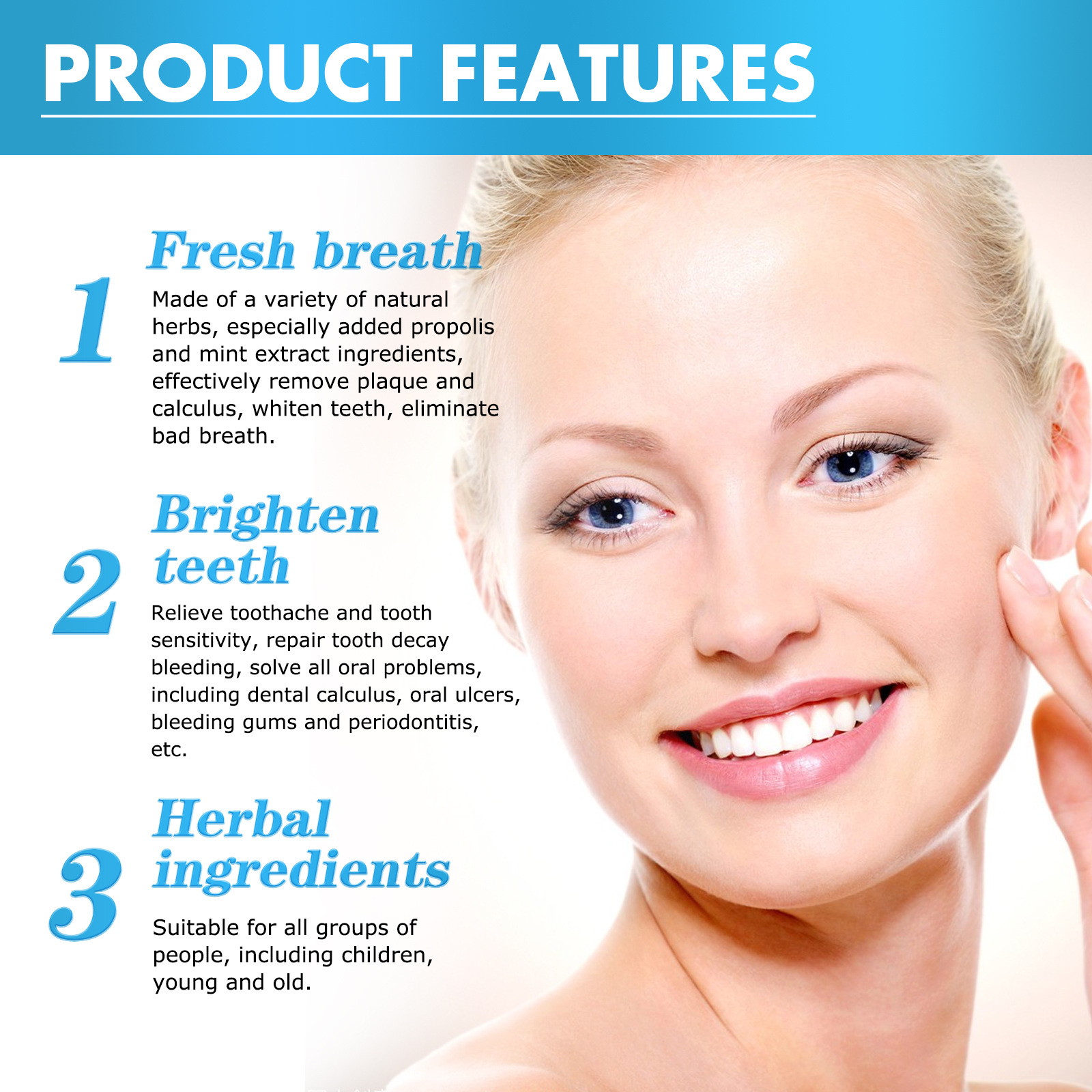 West&Month Herbal Toothpaste Mousse for Cleansing Odor and Stain in Mouth Whitening Teeth foam_voghion.com