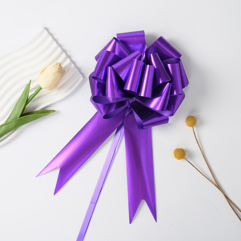 Venta caliente transfronteriza de Amazon nuevo estilo grande más de 50 secciones de flores de bola regalos de Navidad embalaje de flores de pulido mate aluminizado