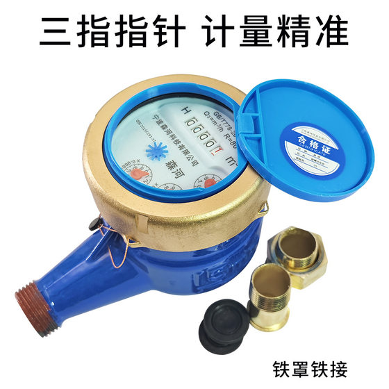 Water meter household rental housing hot and cold water meter 4 minutes 6 minutes 1 inch 1.5 inch 2 inch dn152025 wet thread water meter