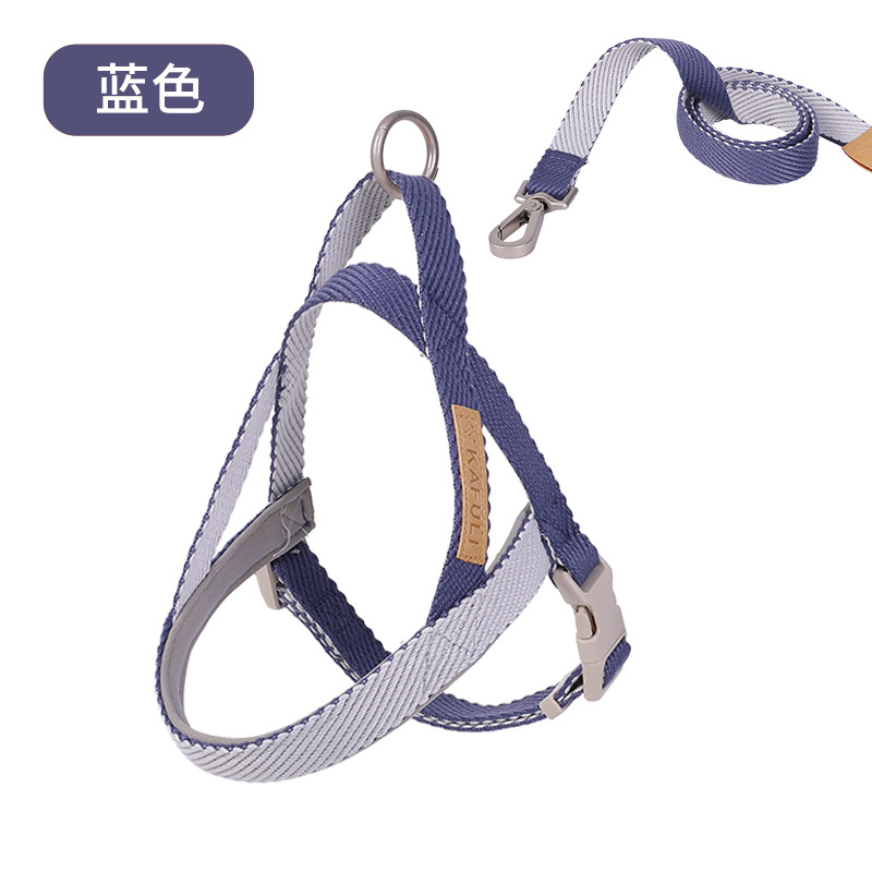 Transfronterizo Amazon Venta caliente perro mascota correa de pecho cuerda de tracción en stock al por mayor poliéster correa de perro traje al por mayor
