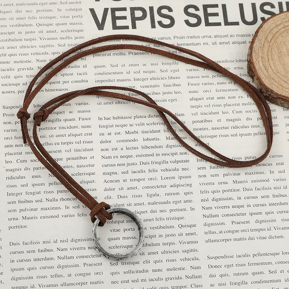 Fashion Round Letter Alloy Unisex Necklace 1 Piece