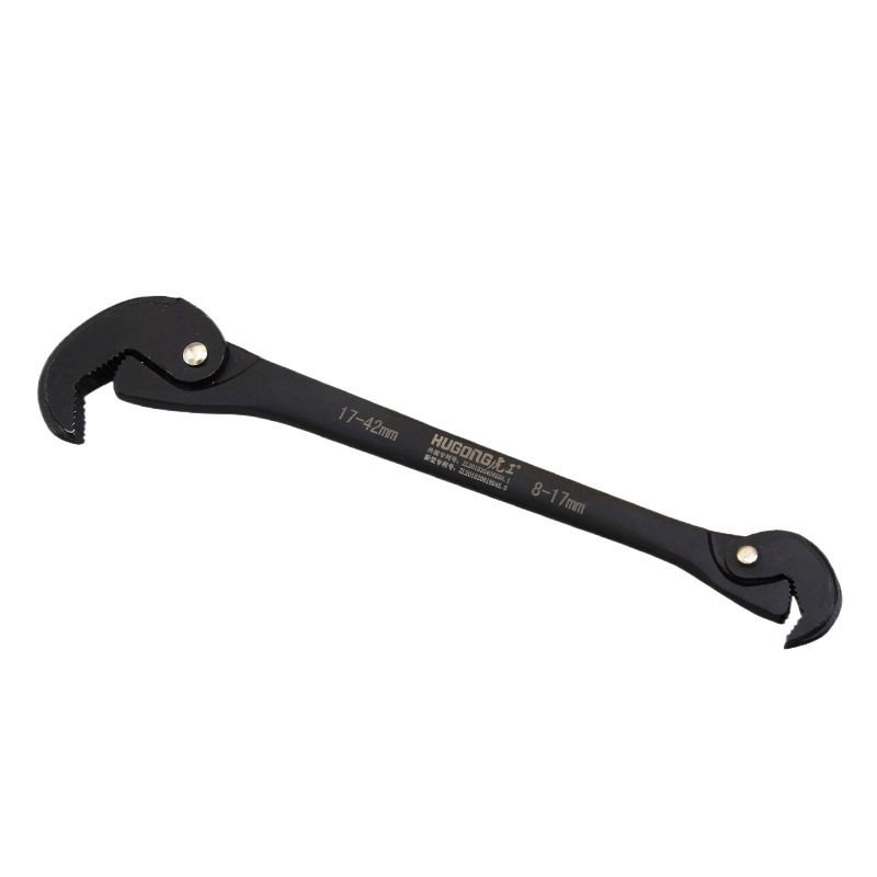 Llave multipropósito auto-apertada multifuncional de doble cabeza manual rápida gran apertura llave trinquete con resorte llave de ahorro de mano de obra