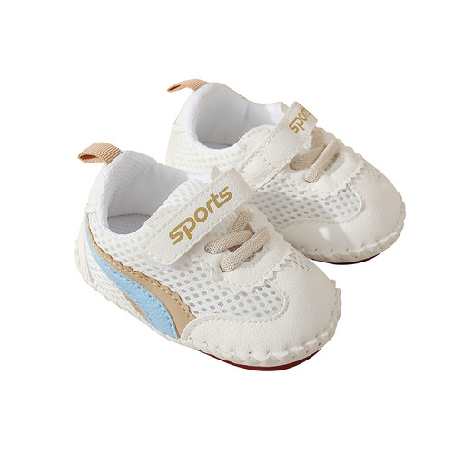 New style 0-1 year old baby toddler shoes soft rubber sole non-slip baby shoes breathable mesh toddler shoes baby shoes