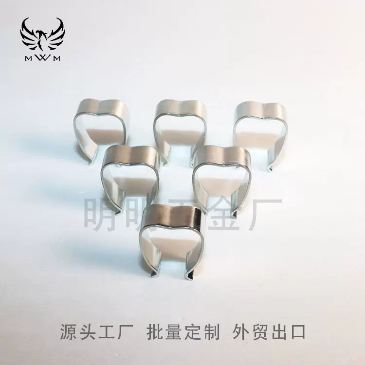 厂家 供应衣架配件 内衣架弹簧片 开关弹簧片冲压件 片弹簧 夹子