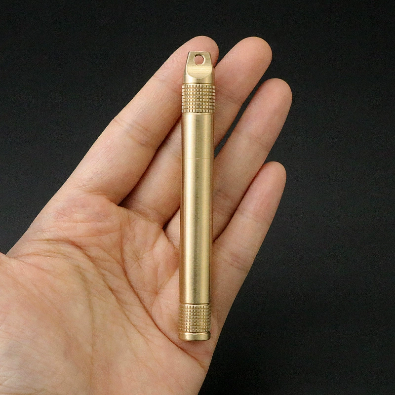 Латунный водонепроницаемый пыленепроницаемый бункер металлический портативный для путешествий открытый зубочистка творческая коробка для хранения зубочистки