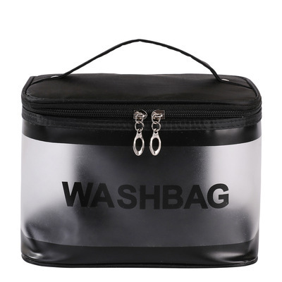 New transparent PVC large capacity waterproof cosmetic bag portable women's travel toiletry bag storage bag handbag wholesale