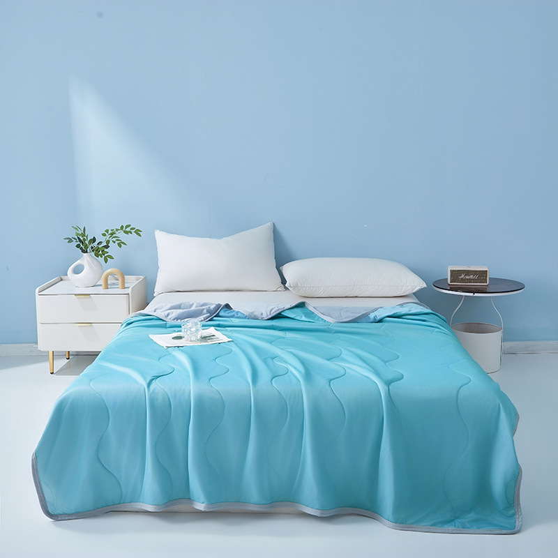 Productos explosivos transfronterizos temu Xiyin TK comercio exterior seda fría edredón de regalo de verano, edredón de aire acondicionado para una sola persona y dos personas