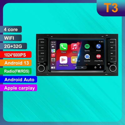 Suitable for Volkswagen Touareg 7inch Car Gps Bluetooth Wireless Carplay Navigation System Central Control Dvd4G Large Screen (DVD Navigation) - 232g-wifi-black