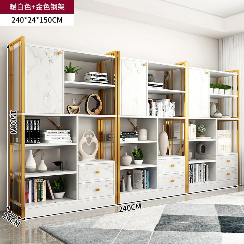 [3가지 조합] 싱글 캐비닛 도어 + 더블 서랍 모델 2.4m