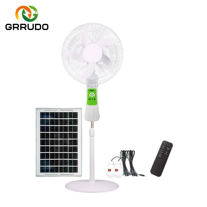 Nuevos productos transfronterizos ventilador solar doméstico de 16 pulgadas ventilador vertical de control remoto ventilador solar vertical