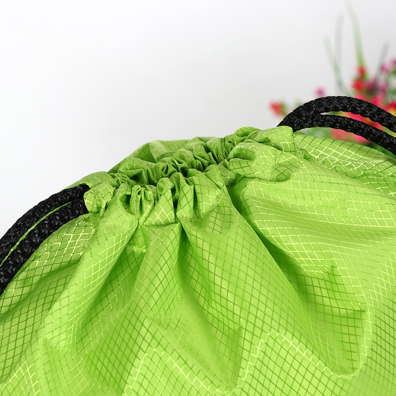 Venta al por mayor de poliéster en blanco 210D bolsa de cordón bolsa de zapatos de juguete bolsa de almacenamiento con cordón imprimible