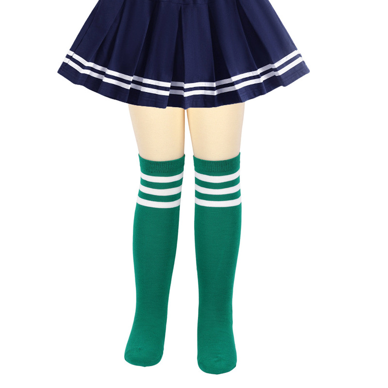 クロスボーダー子供用ストライプソックスニット三本ストライプストッキングcosソックス卒業シーズンソックスヨーロッパとアメリカの女の子のロングソックス|undefined