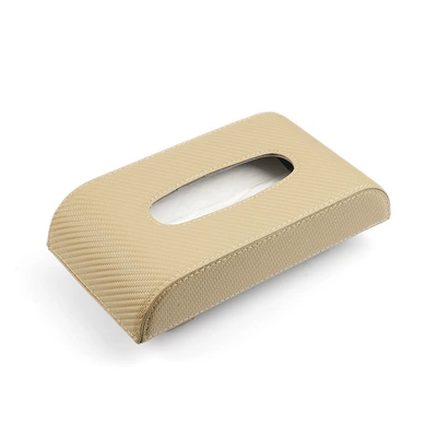 Desktop and Hanging Car Tissue: Car tissue box/set - hanging-style-khaki