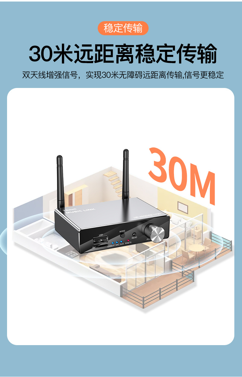 New 5.4 Bluetooth Receiving and Transmitting Old-Fashioned Audio Converter Car Bluetooth Optical Fiber Coaxial Bluetooth Connector