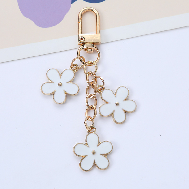 Sweet Flower Alloy Unisex Keychain display picture 6