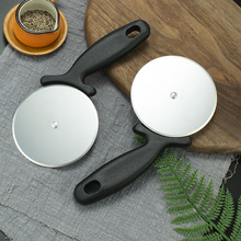 厂家直销不锈钢披萨刀滚轮刀介饼器家用烘焙工具圆形切刀切饼器
