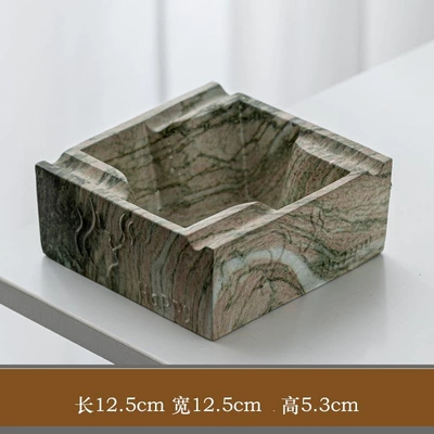 High-End Large Cigar Ashtray, Car ashtray - square-elegant-green