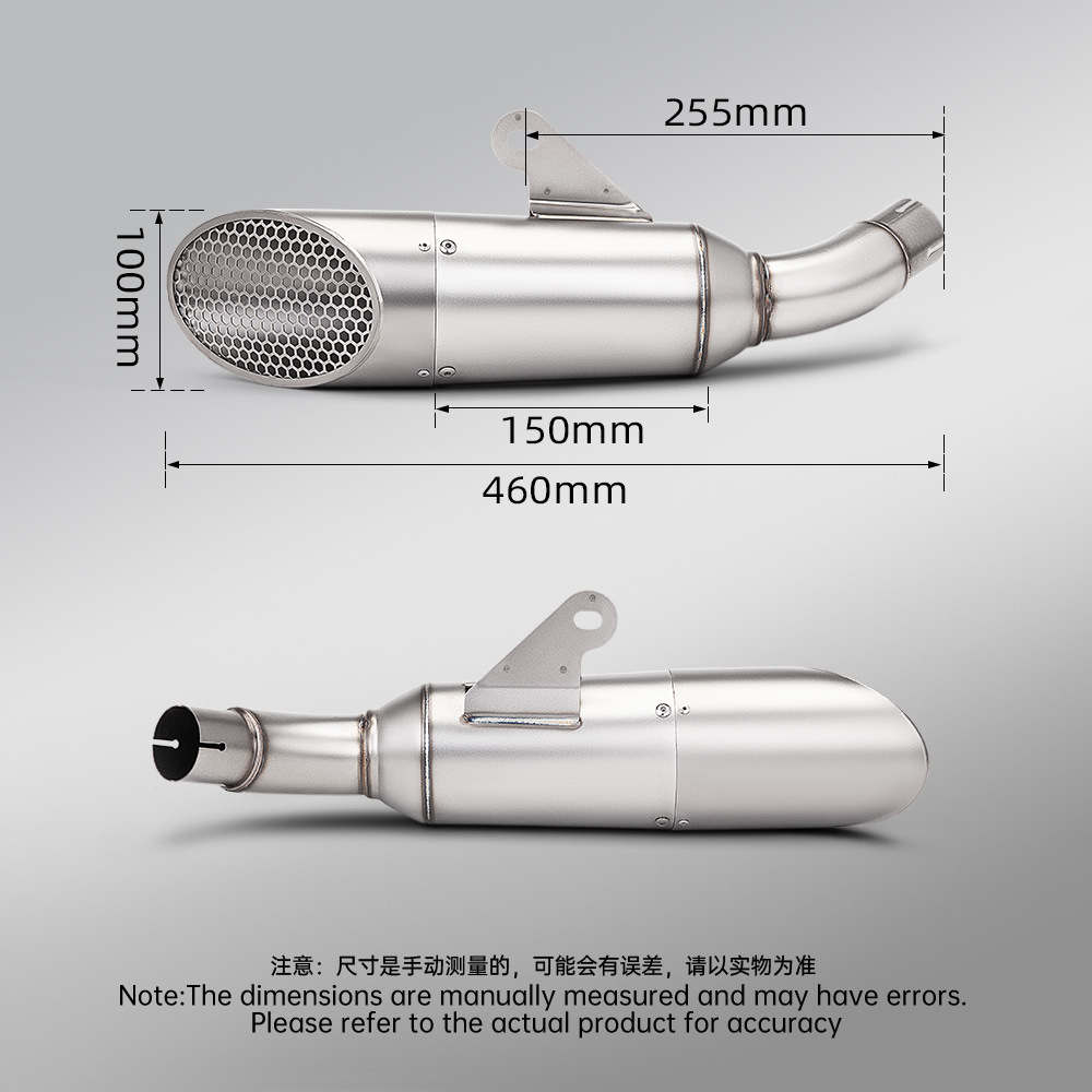 Motorcycle Modification Suitable for R3 R25 Stainless Steel Mid-Section and Tail-Section Integrated Exhaust Pipe 2015-2024