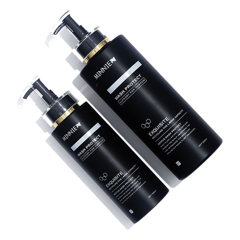 In Stock 300ml Frosted Hand Sanitizer Pet Plastic Bottle High-End White Shower Gel Shampoo Press Lotion Bottle