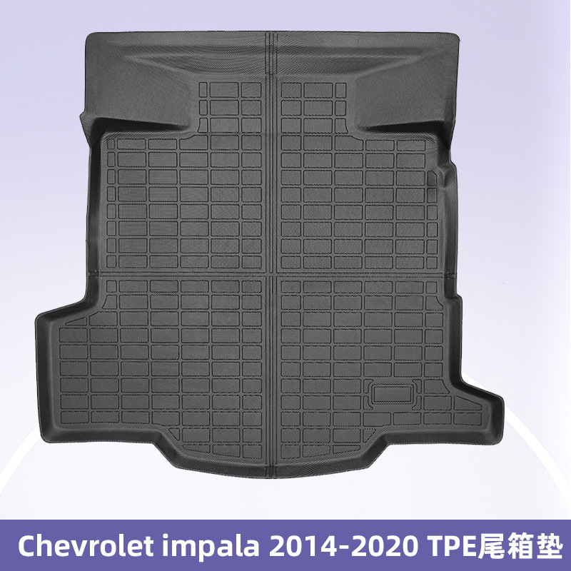Para Chevrolet Impala 2014 - 2020 TPE Foot Pads 3D All-Weather Material Cojín del maletero