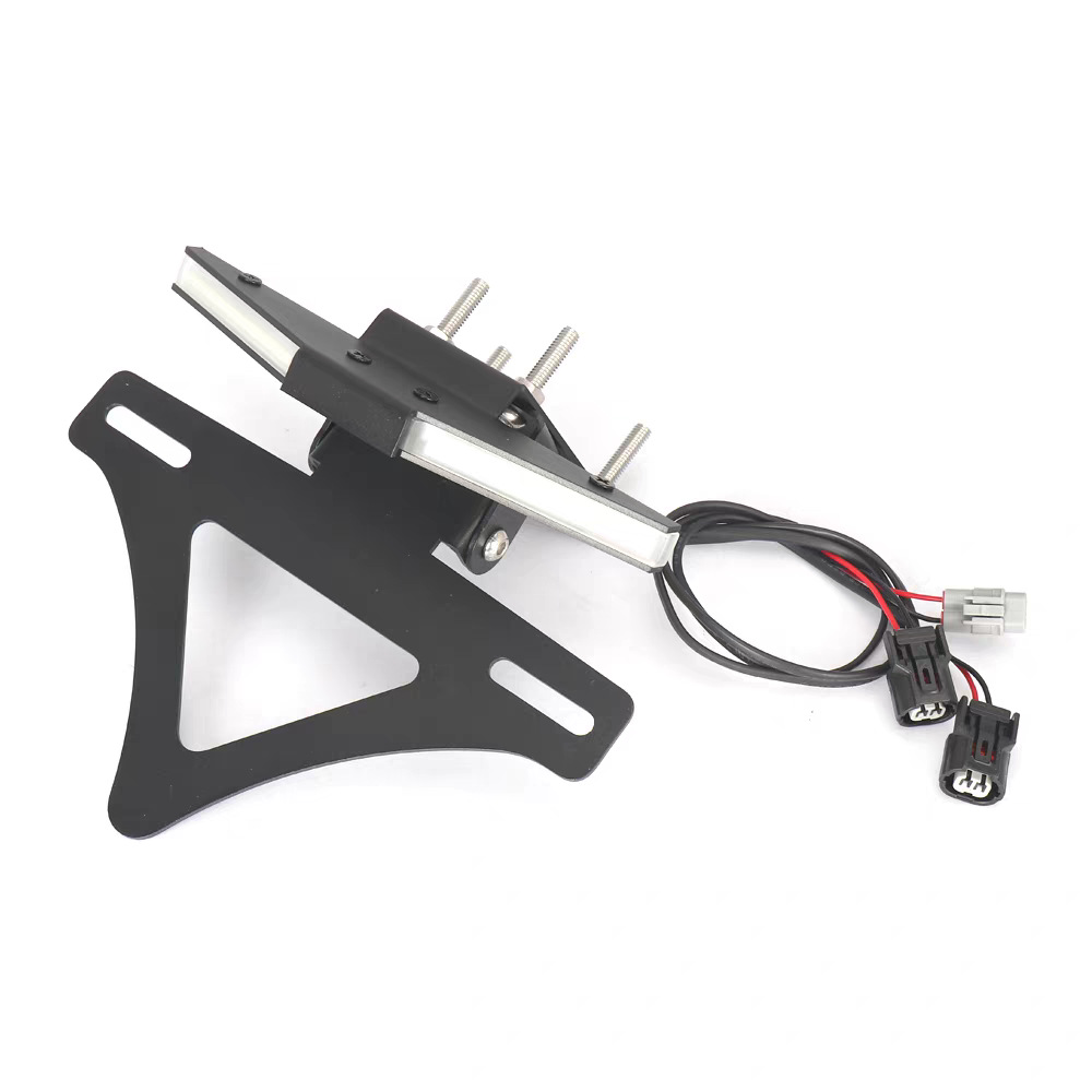 Suitable for Kawasaki ZX-10R modified folding short-tail license plate holder with sequential turn signals, 2020-2028