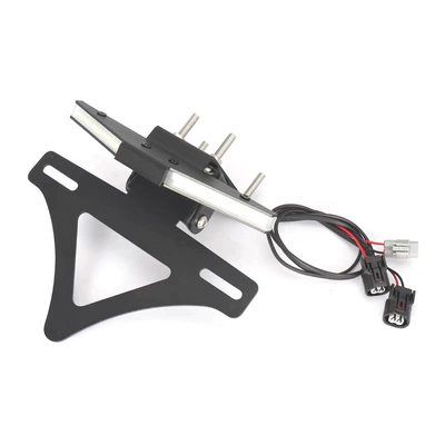 Suitable for Kawasaki ZX-10R modified folding short-tail license plate holder with sequential turn signals, 2020-2028 (License plate holder/license plate holder) - suitable-for-kawasaki-20-25-model-zx-10r-short-tail-license-plate-holder