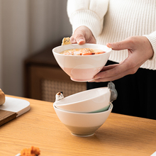 日式猫咪卡通碗可爱立体陶瓷碗吃饭碗家用儿童创意米饭碗趴猫小碗