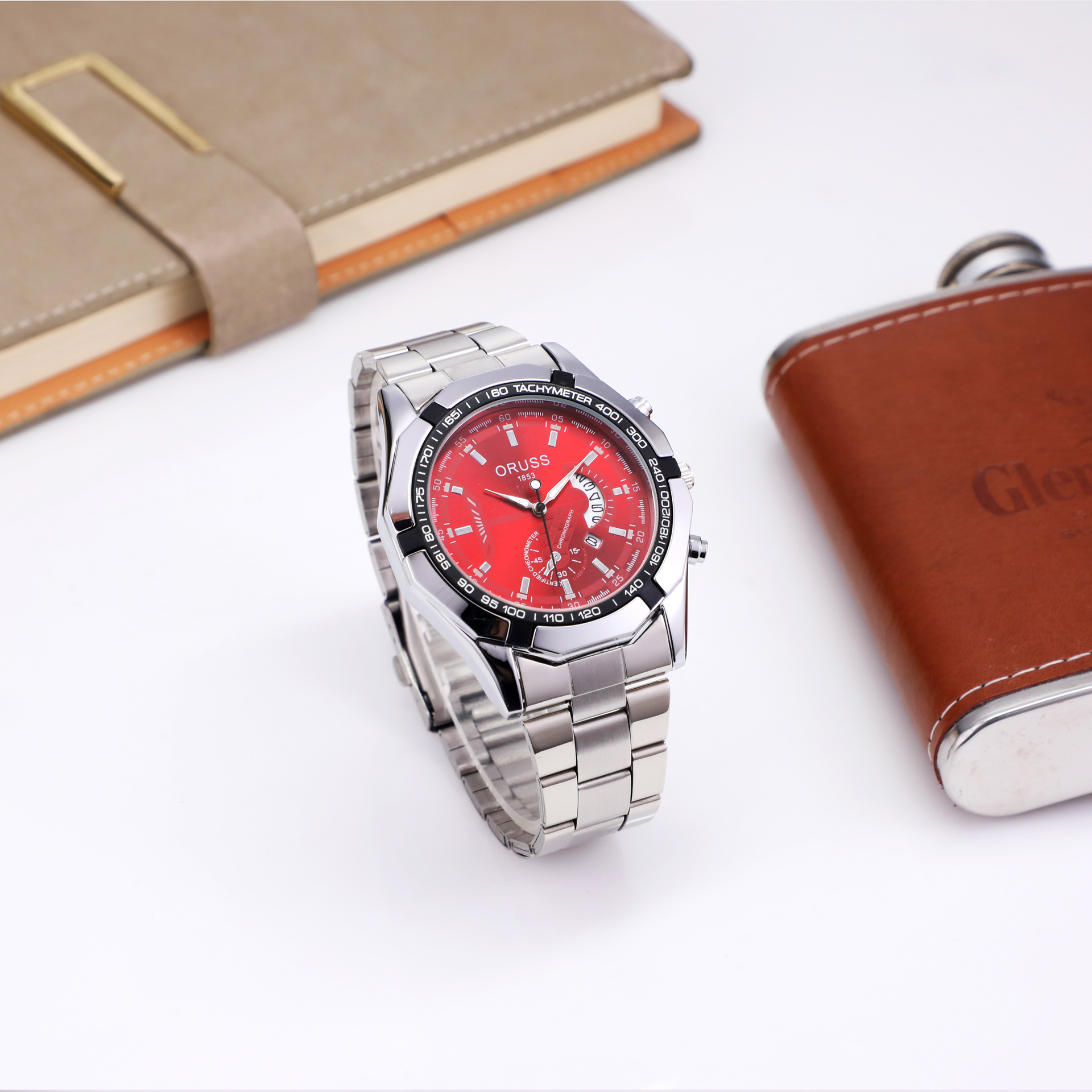 Men's Quartz Chronograph Watch Waterproof Trendy Calendar Dial_voghion.com