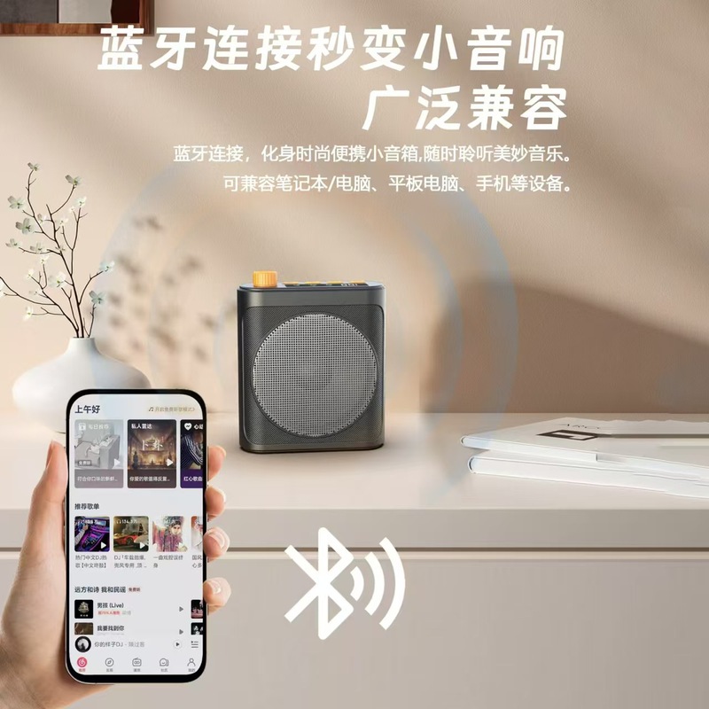 新型の便利な一体式の無線のマイクの磁気吸引式の拡声器の教師のガイドは屋外のショッピングセンターを育成訓練します。|undefined